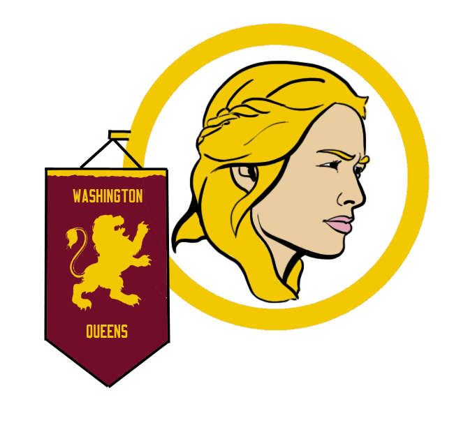 Washington Redskins Cersei Lannister Logo fabric transfer